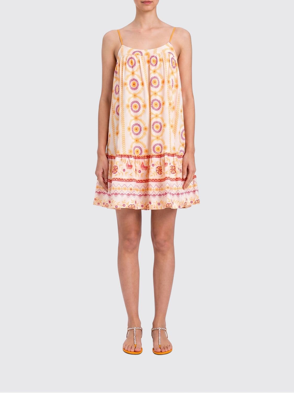 Twinset U & b Muslin Mini Dress with Print