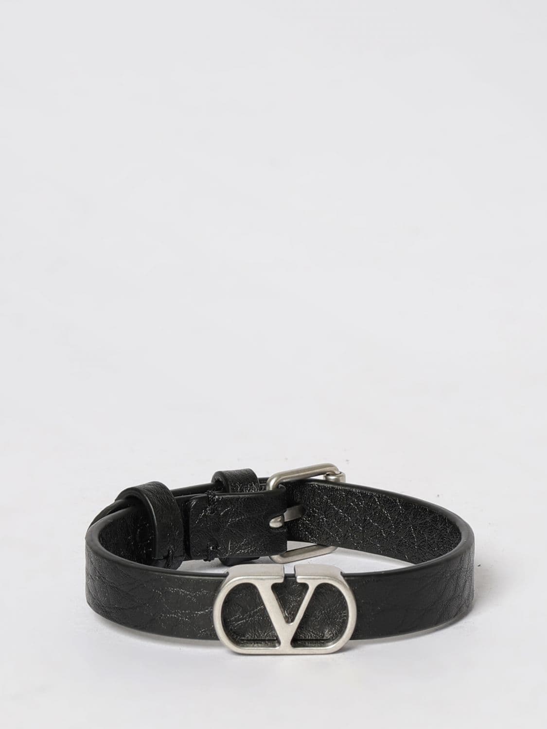 Valentino Garavani VLogo Signature Leather Bracelet