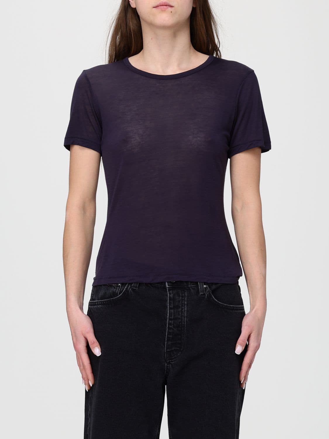 Anine Bing Sylvie Wool Blend T-shirts