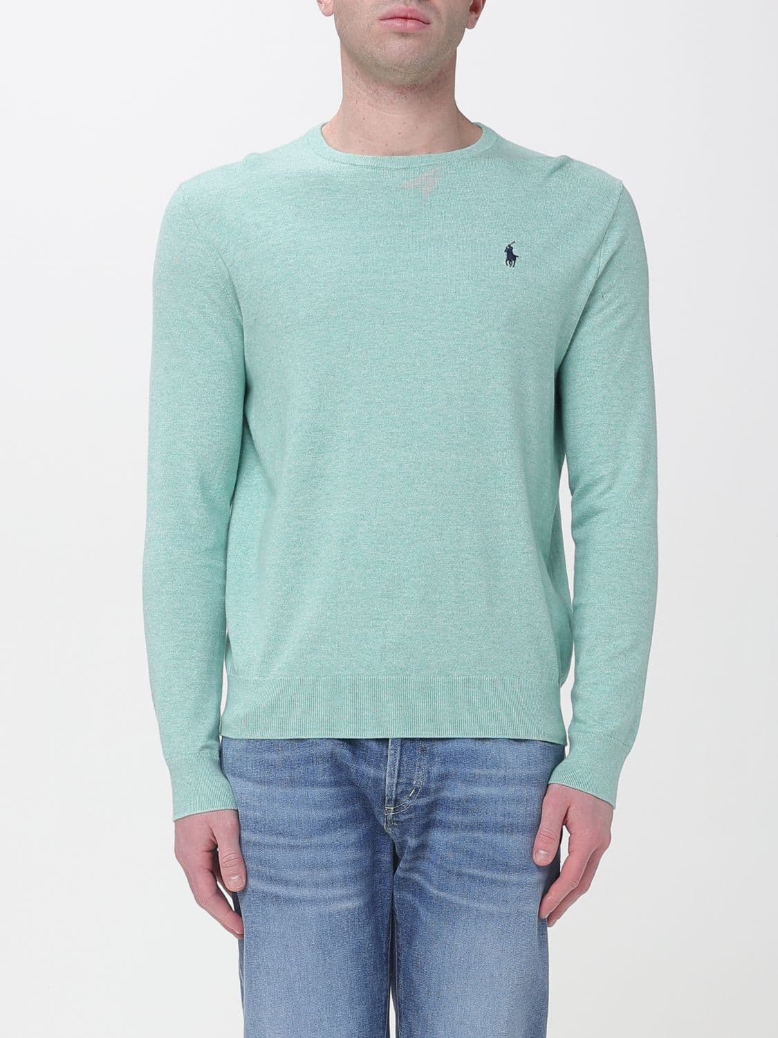 Polo Ralph Lauren Basic Crewneck Sweater with Mini Logo · S
