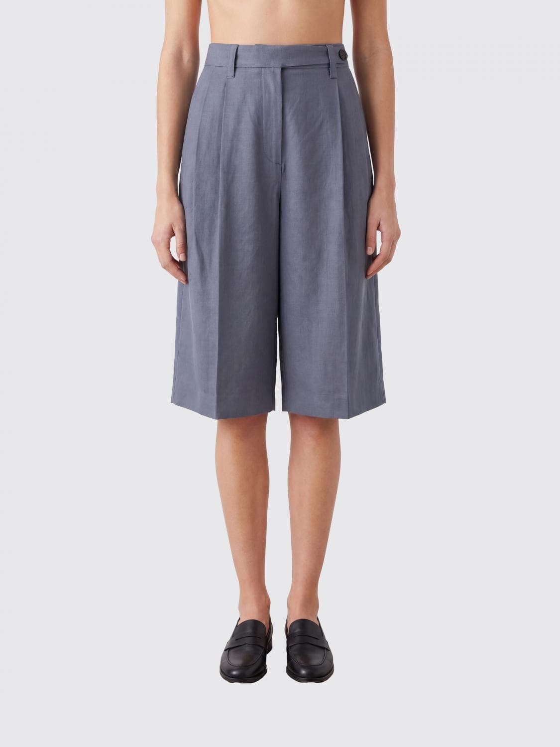 Brunello Cucinelli Linen Blend Tailored Shorts