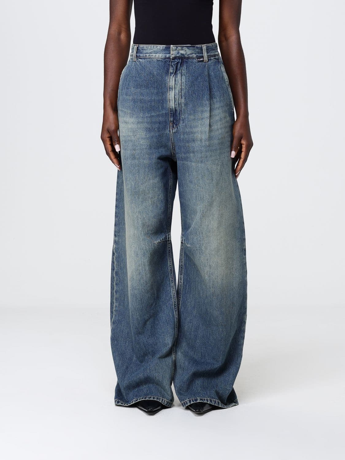 Mm6 Maison Margiela Wide-Leg Denim Jeans