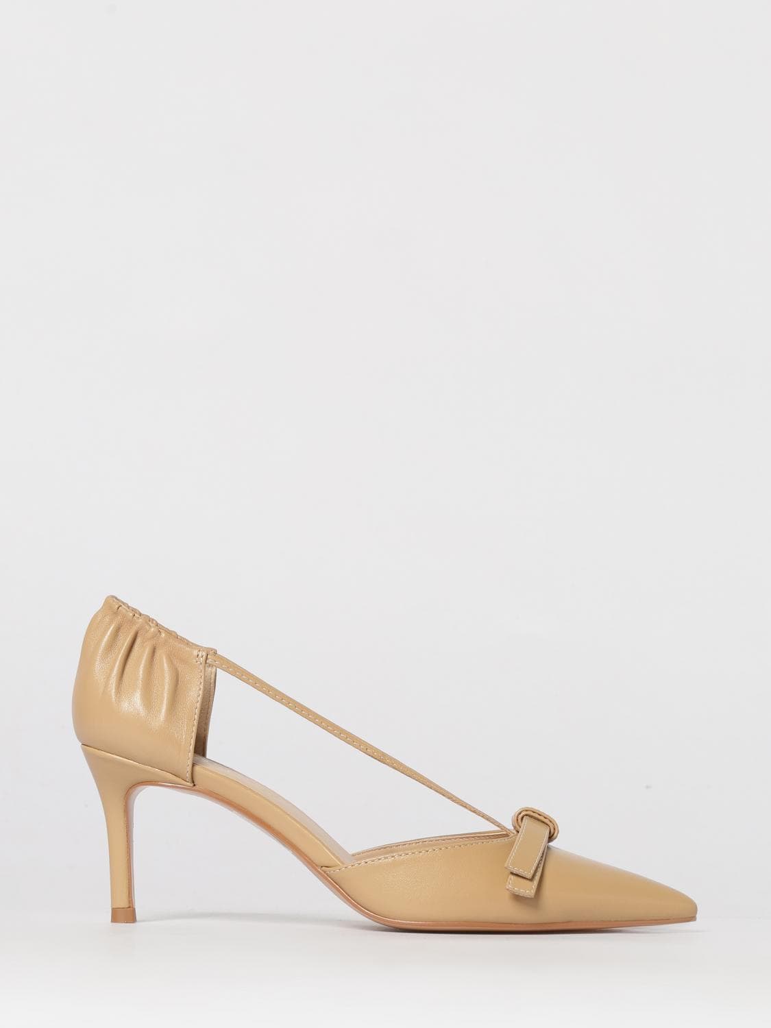 Twinset Leather Pumps with Bow