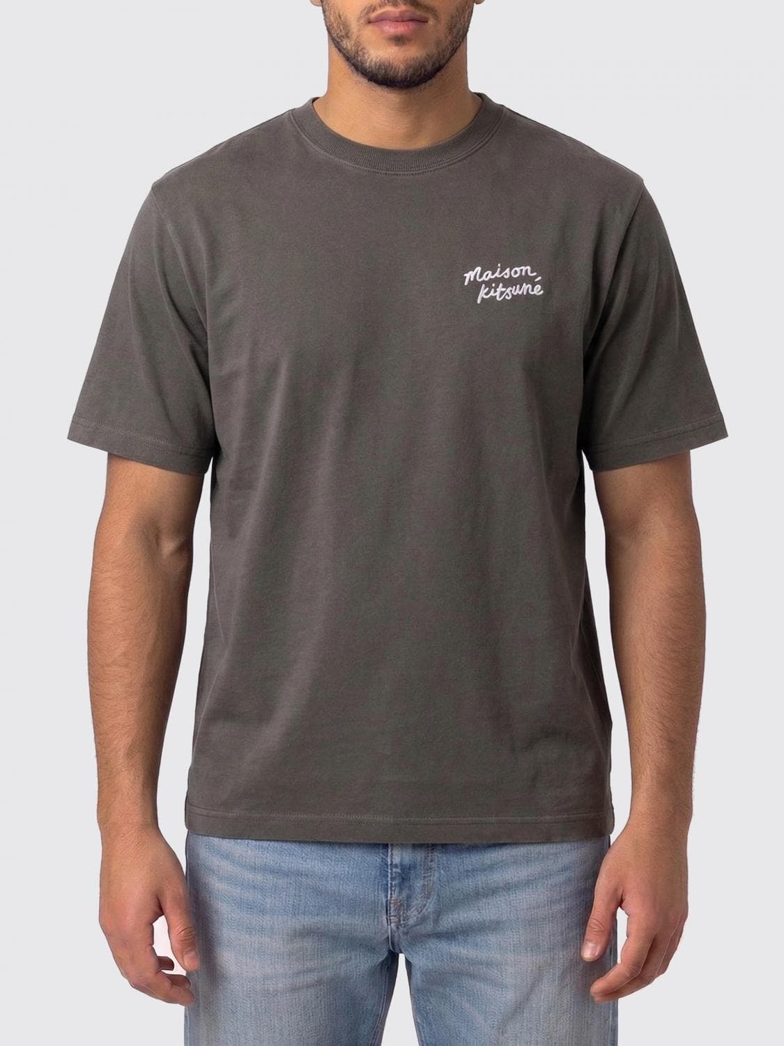 Maison Kitsuné Cotton T-shirt with Logo