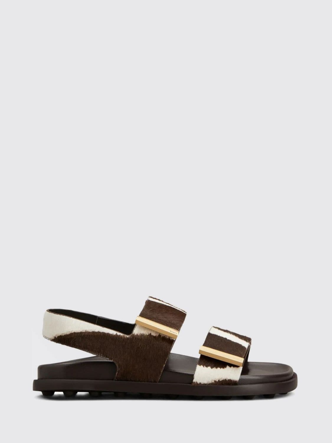 Tod's Cow Print Pony Skin Sandals
