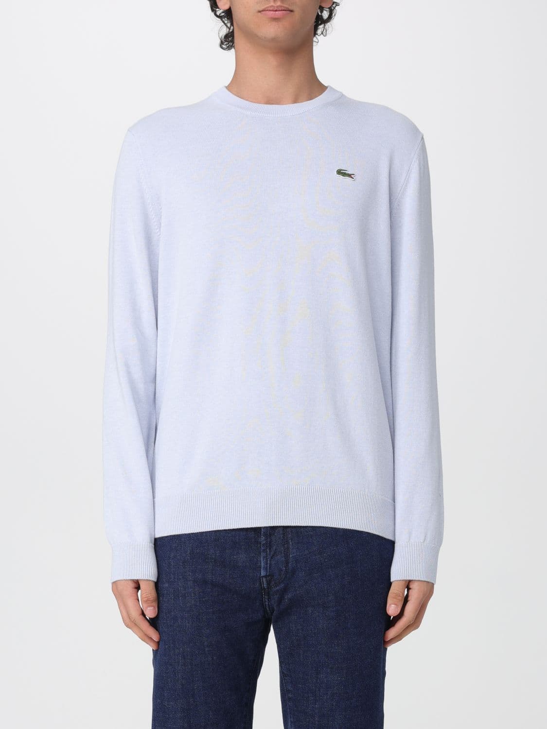 Lacoste Cotton Crew Neck Pullover with Logo · 8