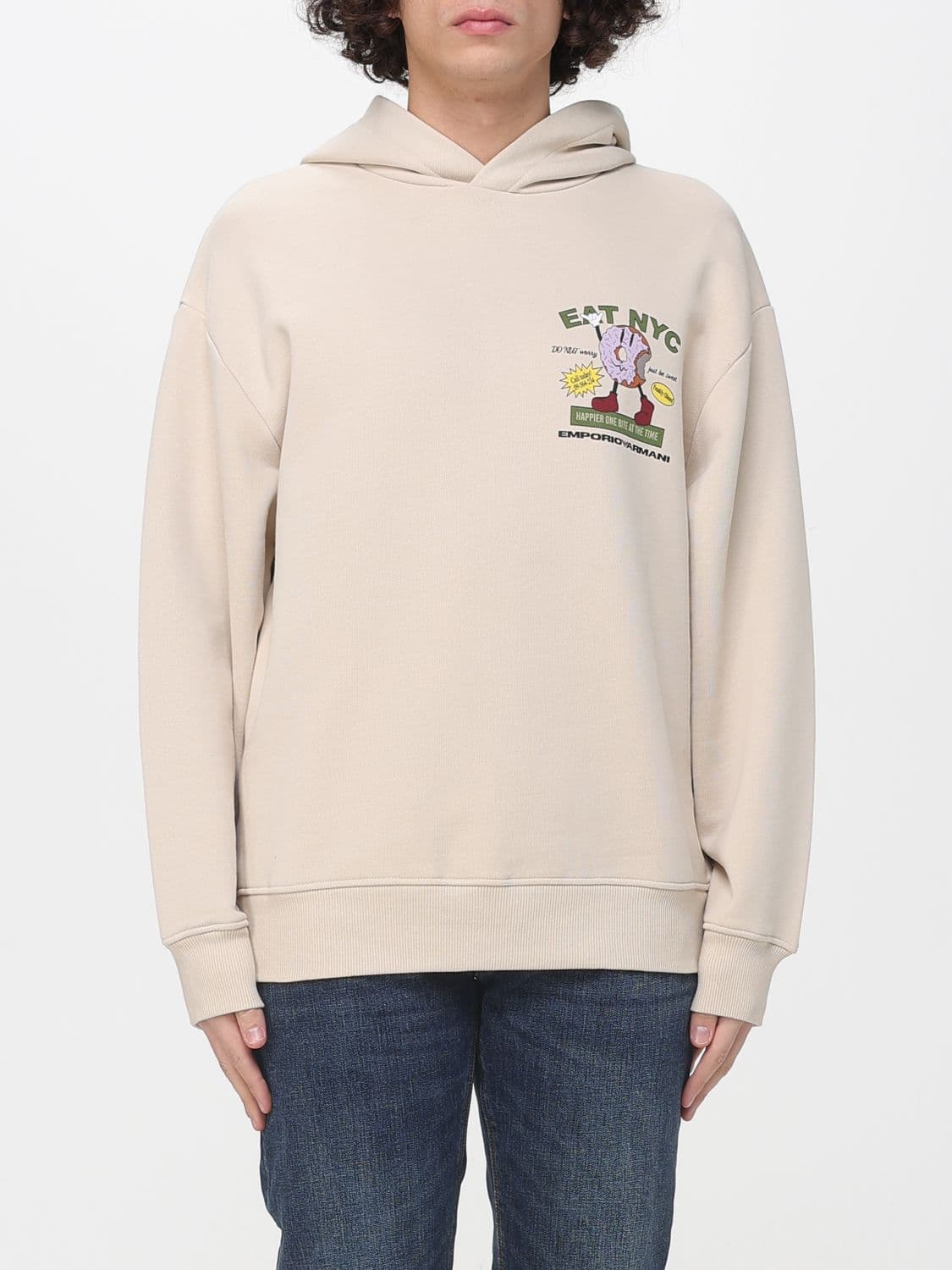 Emporio Armani Cotton Printed Hoodie · M