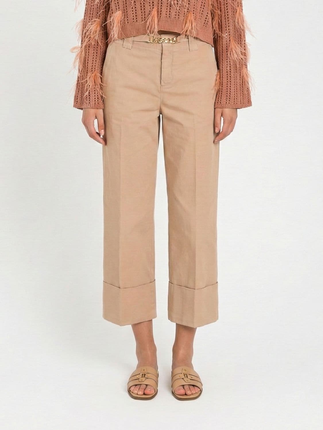 Twinset Cropped Cotton Pants