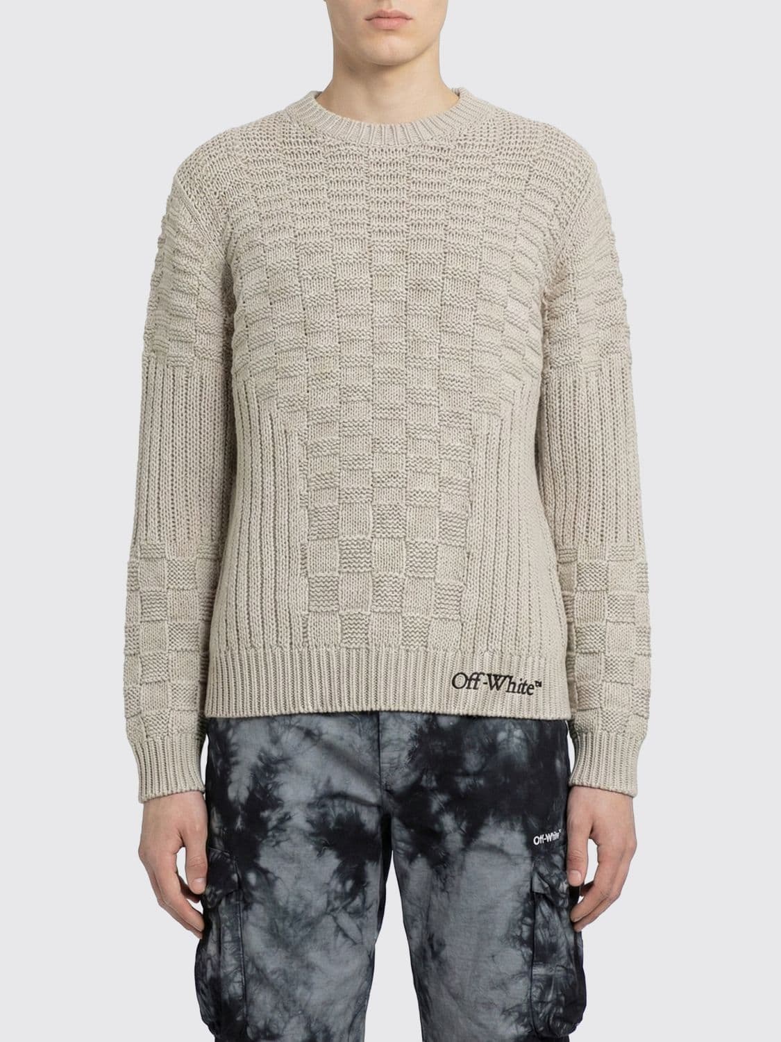 Off-White Arrow Cotton Crewneck Sweater