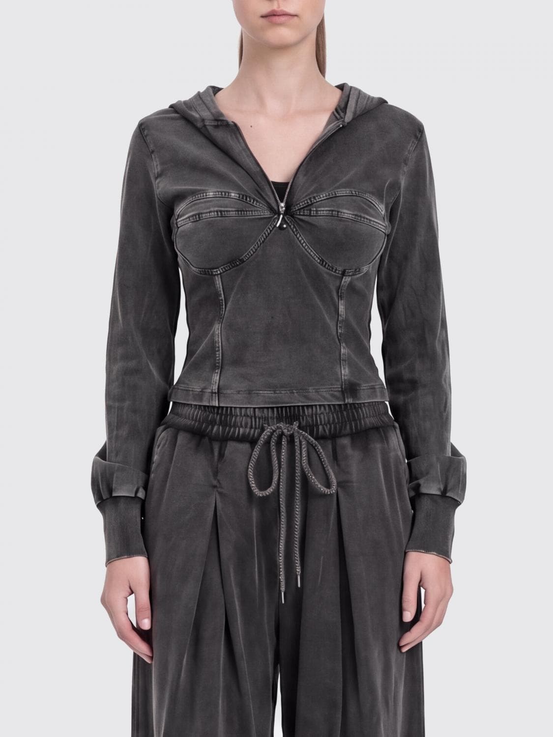 Twinset Cotton Bustier Sweatshirt