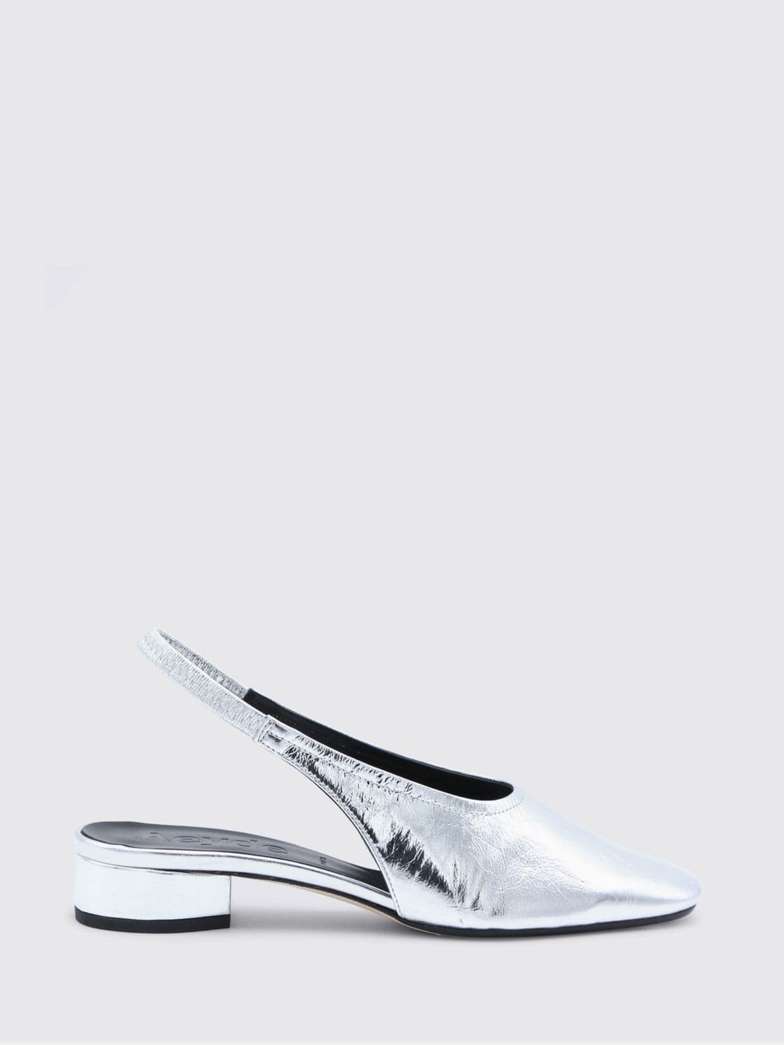 Aeyde Laminated Leather Slingbacks