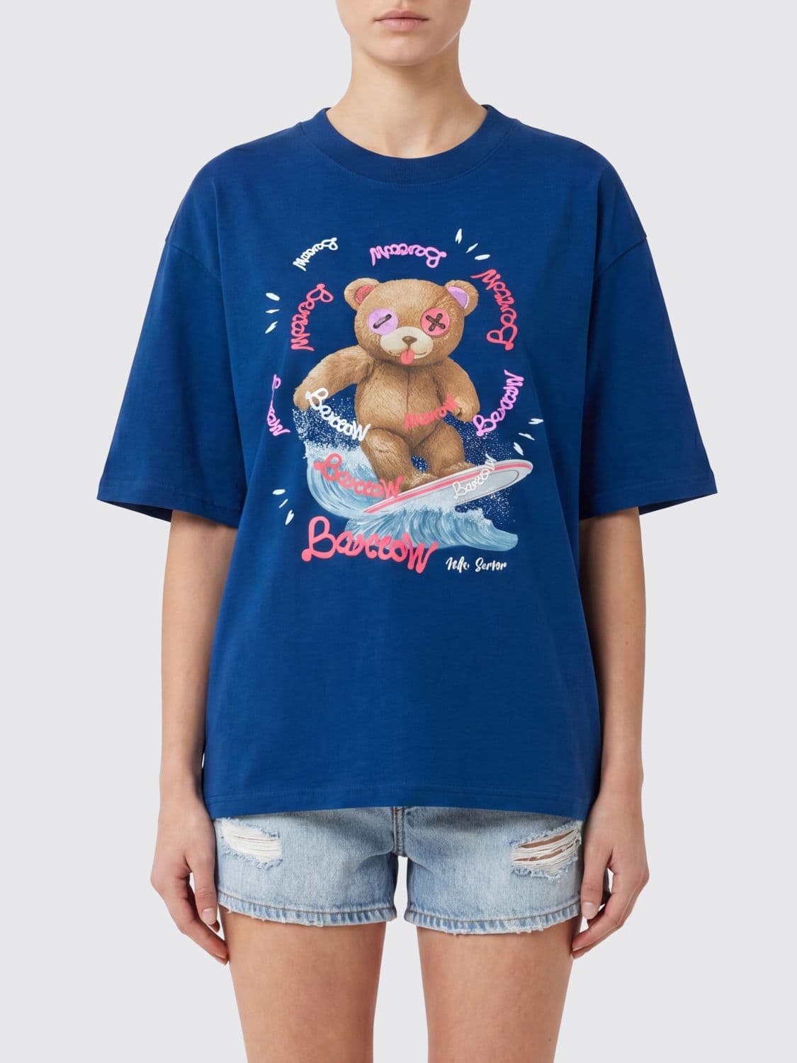 Barrow Cotton T-shirt with Graphic Print