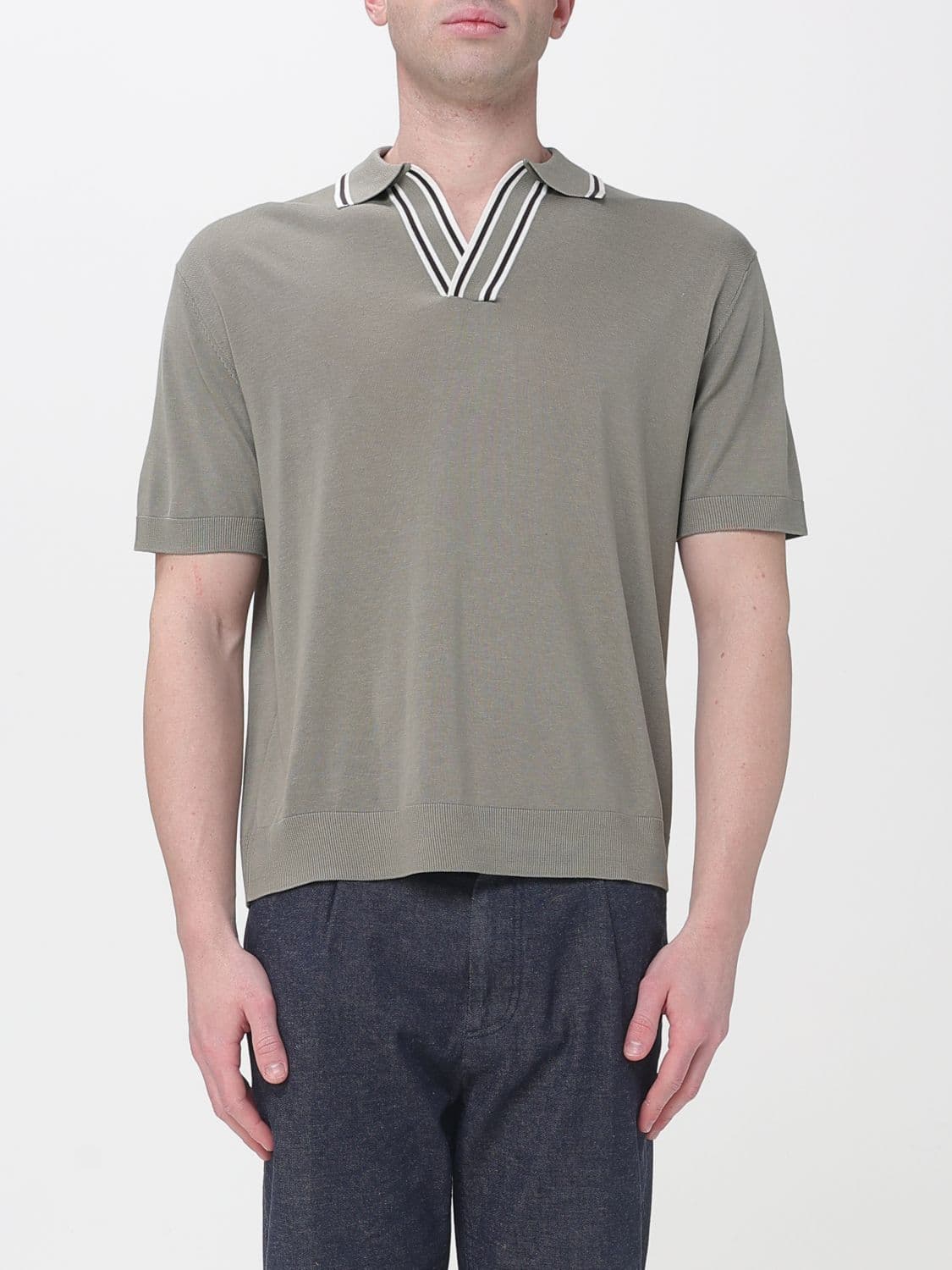 Paolo Pecora Silk Blend Polo Shirt