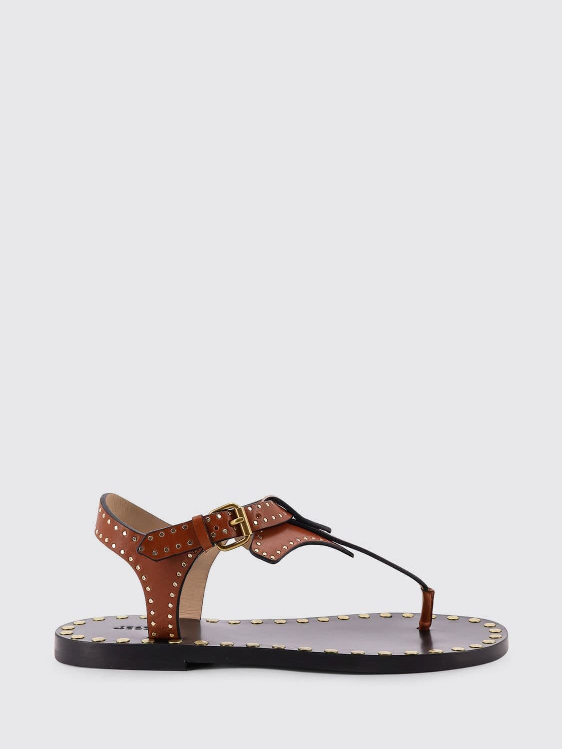 Isabel Marant Joonya Leather Sandals with Micro Studs · 37