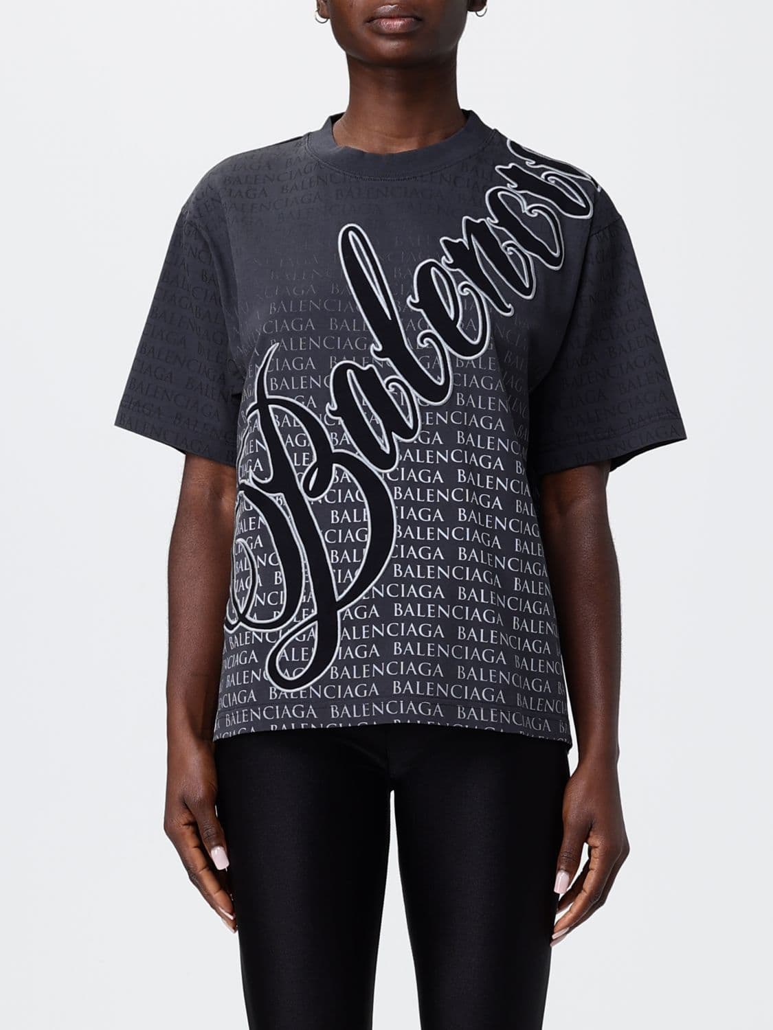 Balenciaga Cotton T-shirts with Logo