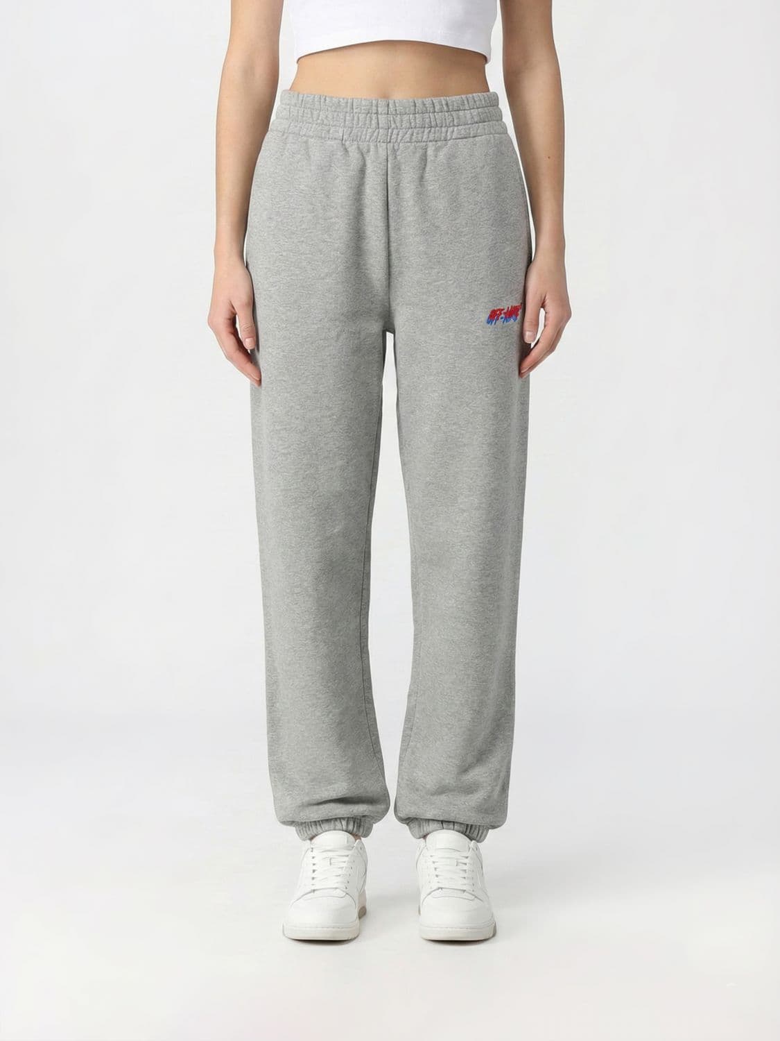 Off-White Cotton Jogging Pants