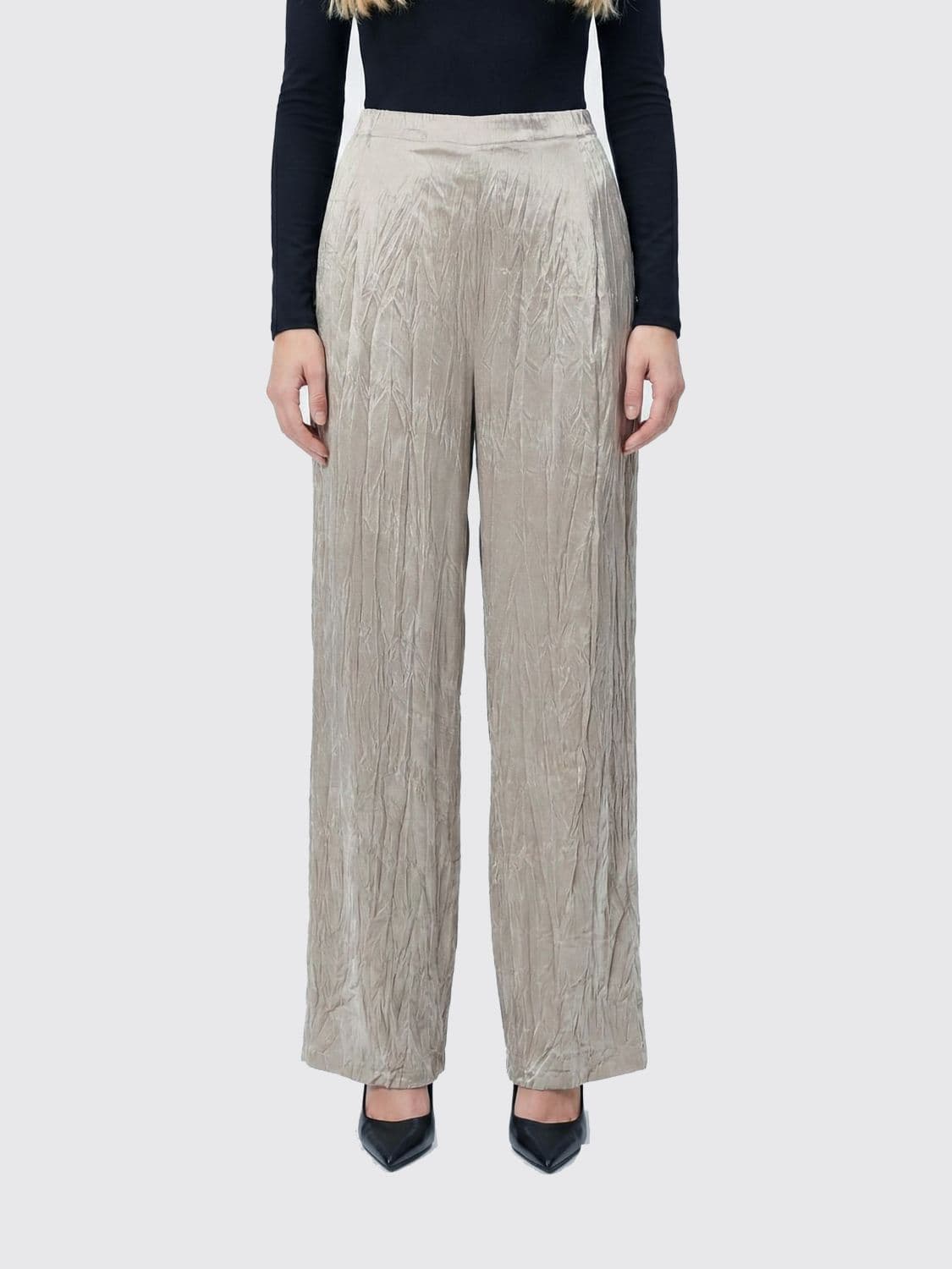 Avant Toi Stretch Silk Palazzo Trousers