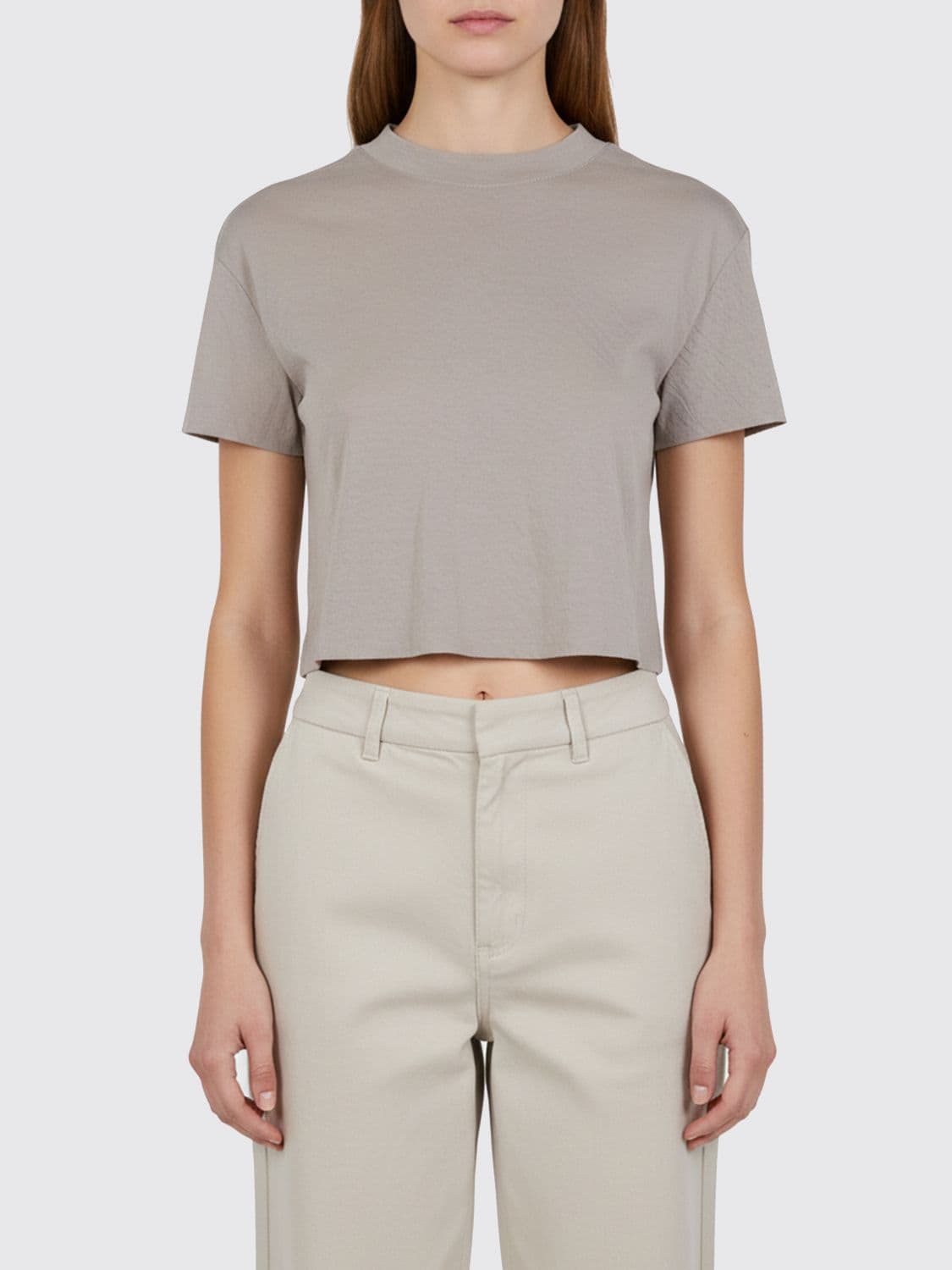 Thom Krom Cropped Cotton T-Shirts