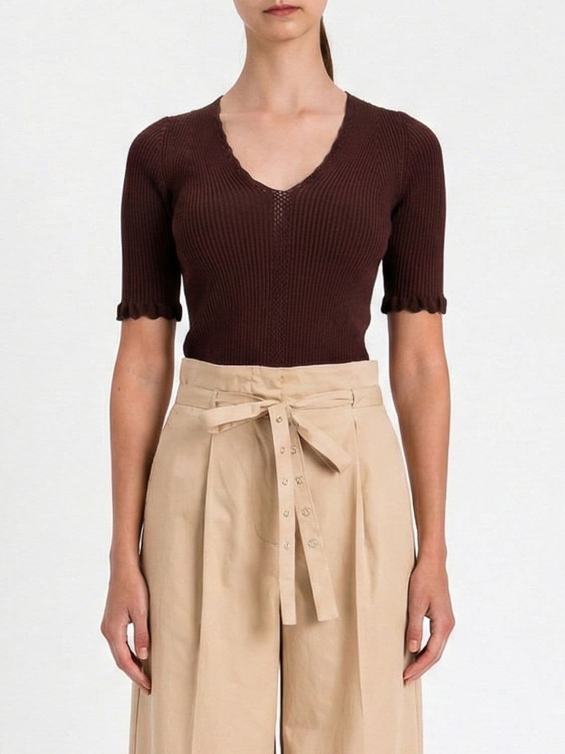 Twinset Viscose Knit Top