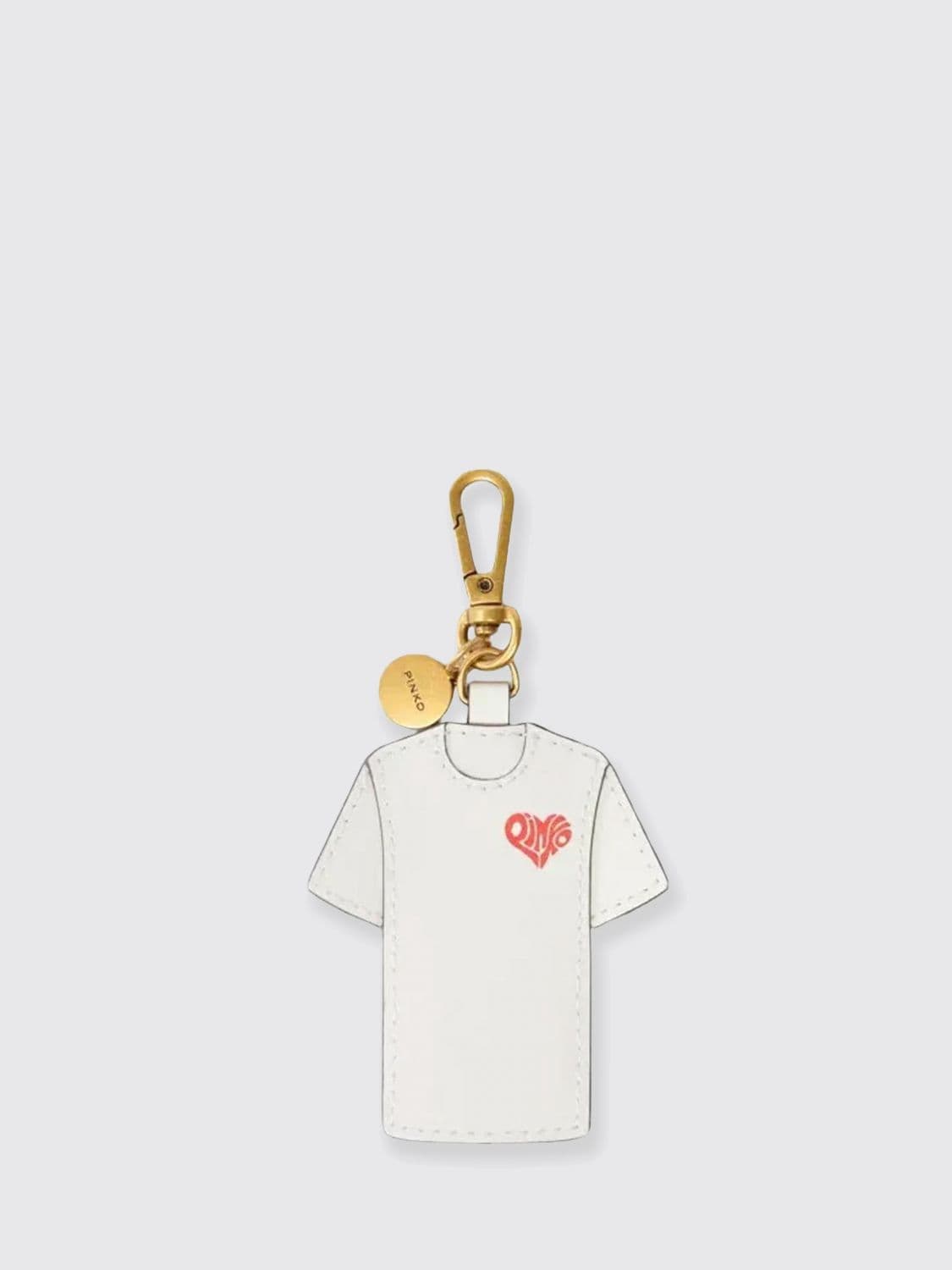 Pinko Leather Keychain with Logo