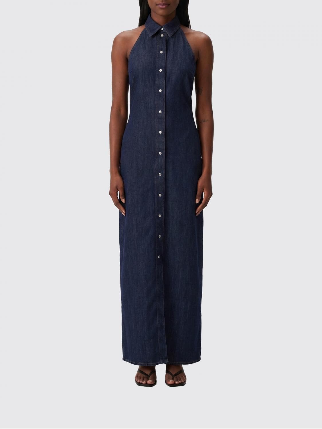 7 For All Mankind Cotton and Linen Chemisier Dress