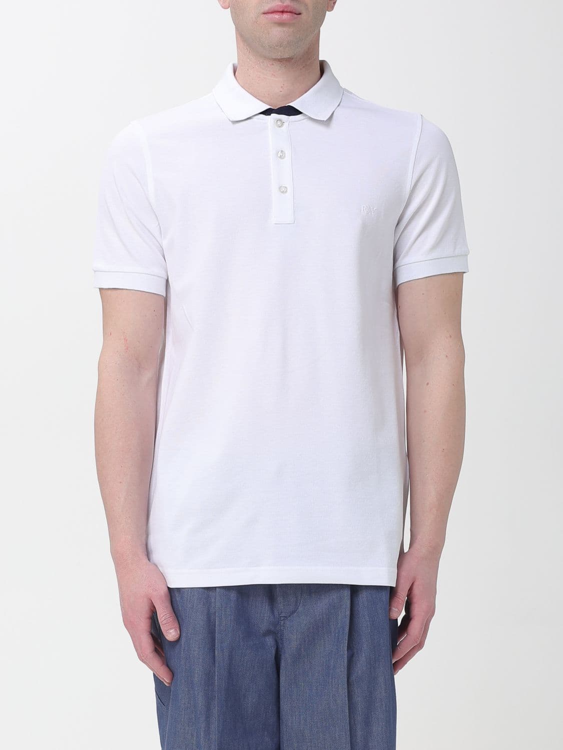 Fay Stretch Cotton Polo Shirt