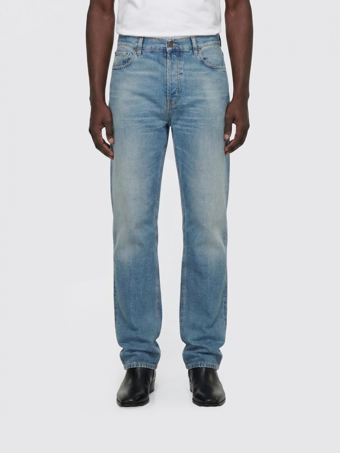 Haikure Bleached Denim 5-Pocket Jeans