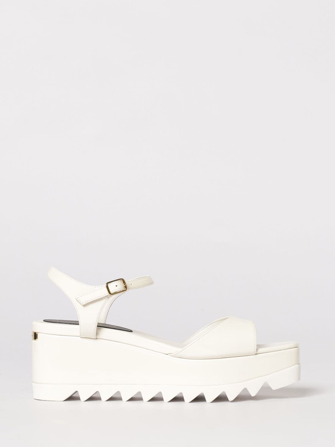 Stella Mccartney Synthetic Leather Wedge Sandals