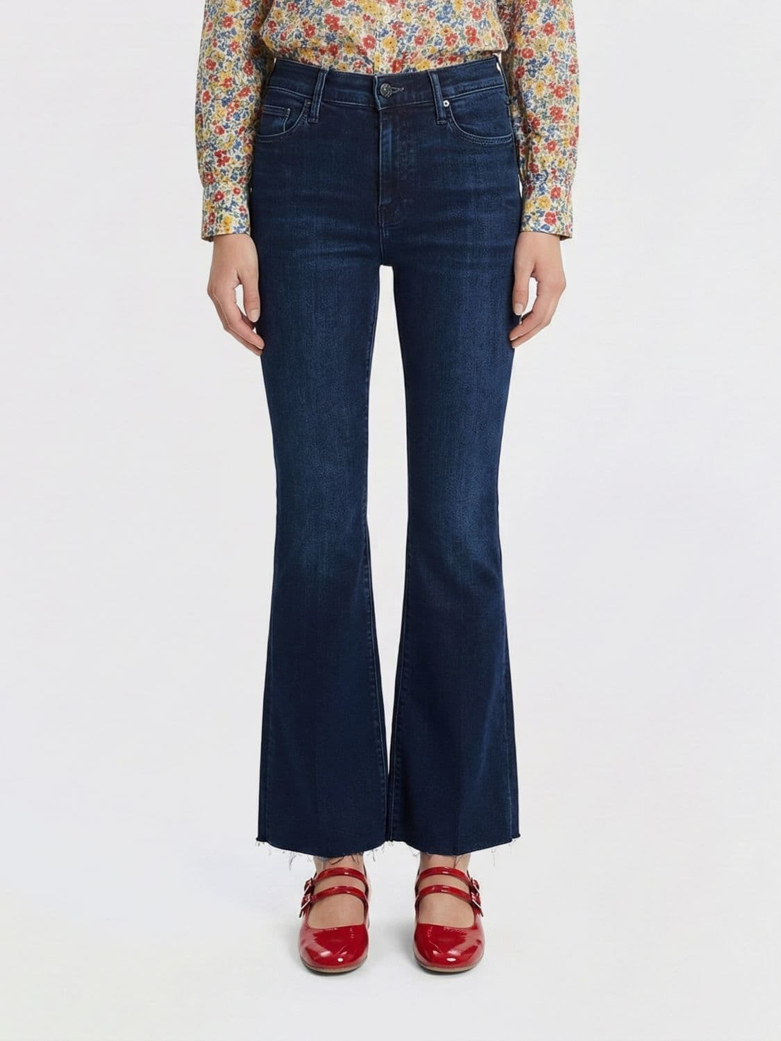 Mother Stretch Denim Flared Jeans