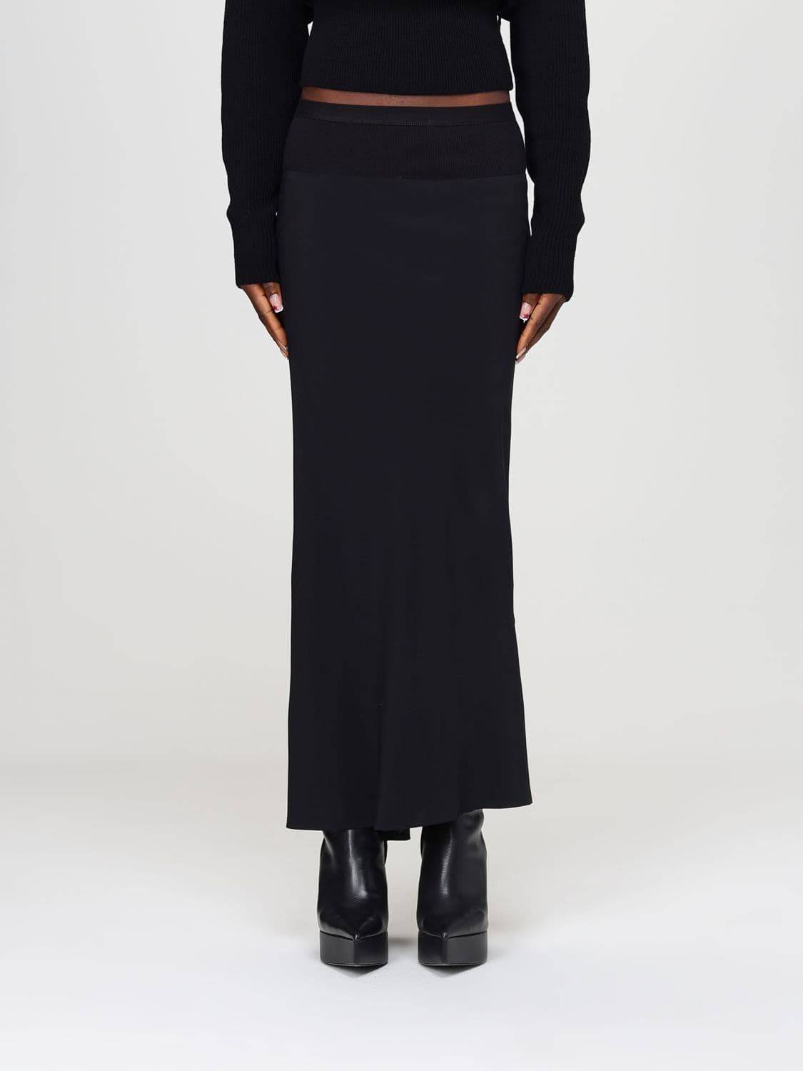 Rick Owens Asymmetric Virgin Wool Sweater