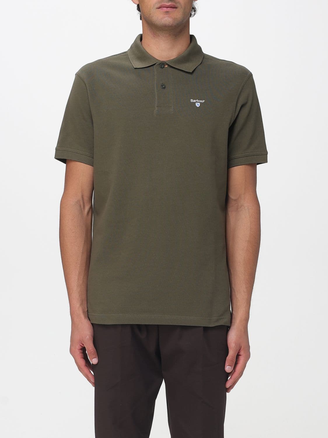 Barbour Cotton Polo Shirt with Logo · L