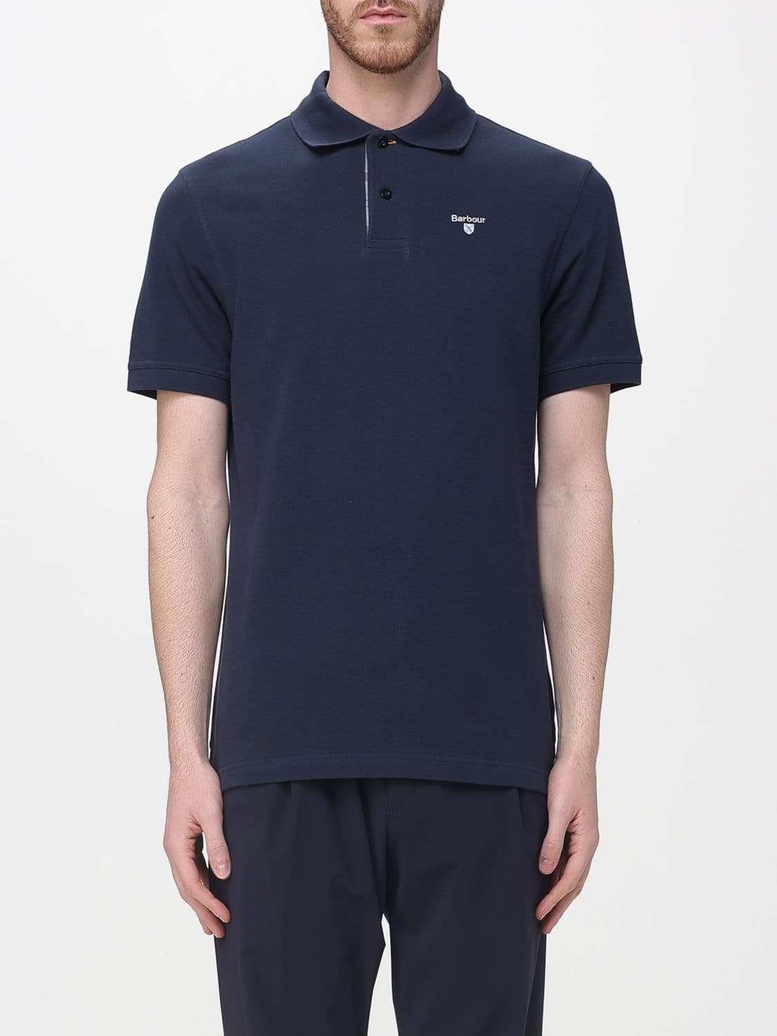 Barbour Cotton Polo Shirt with Logo