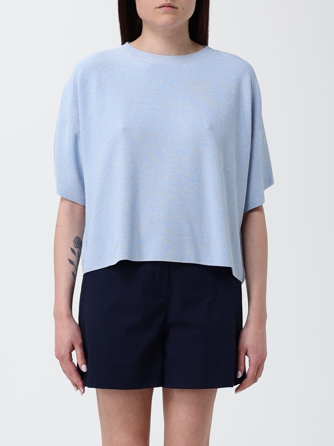 Fabiana Filippi Cotton Blend Knit Top · S