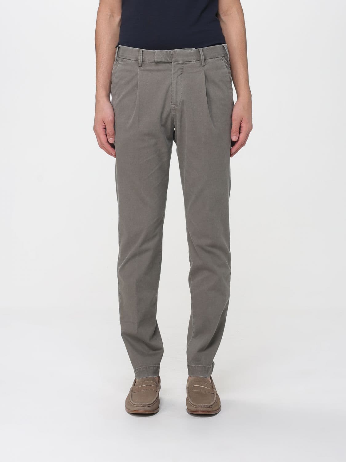 Pt Torino Cotton Blend Stretch Chino Trousers