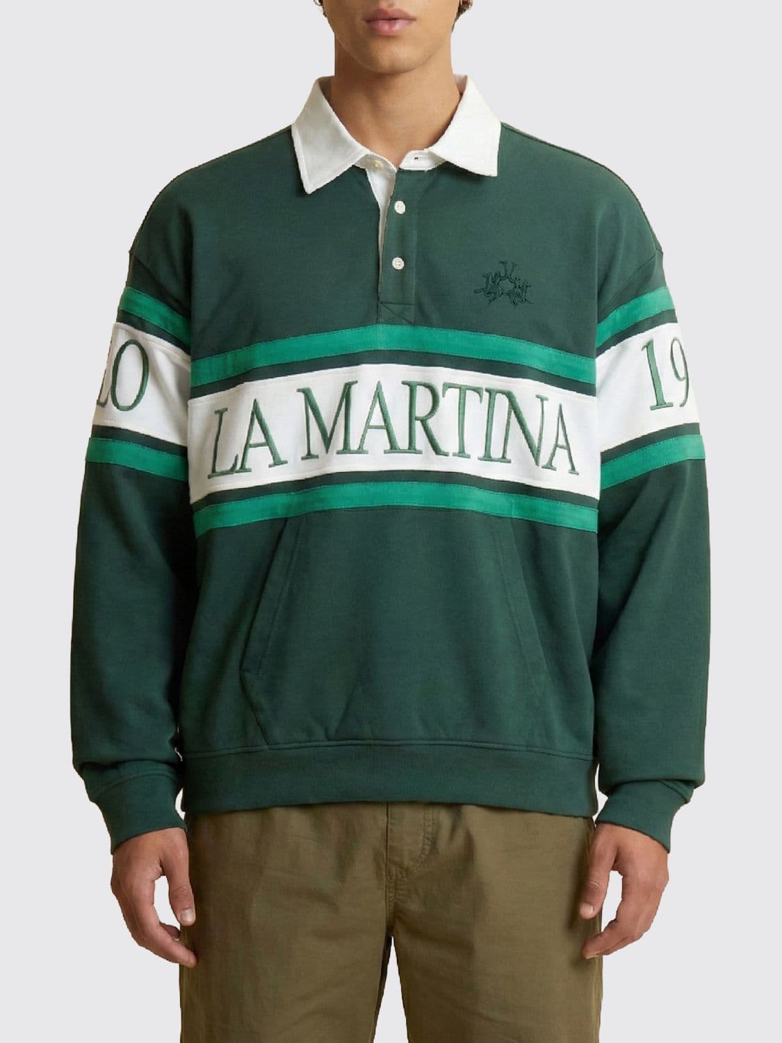 La Martina Cotton Polo with Logo