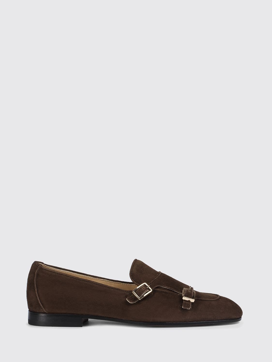 Doucal's Suede Monk Strap Shoes