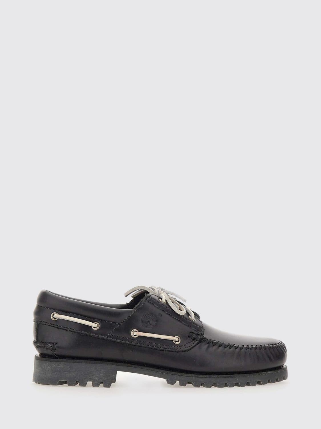 Timberland Leather Road Trip 3-Eye Lug Handsewn Boat Moccasin