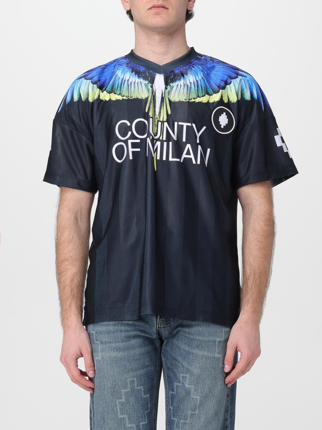 County Of Milan Polyester T-shirt with Ali Print