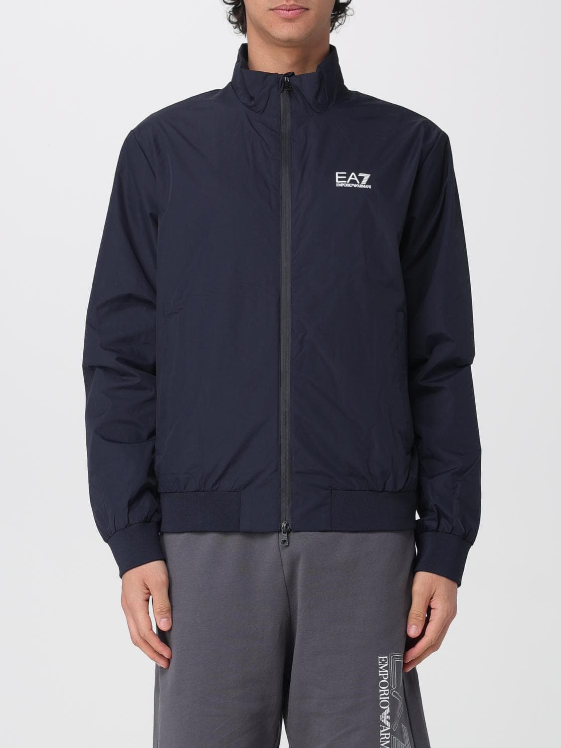 Ea7 Polyester Jacket with Logo
