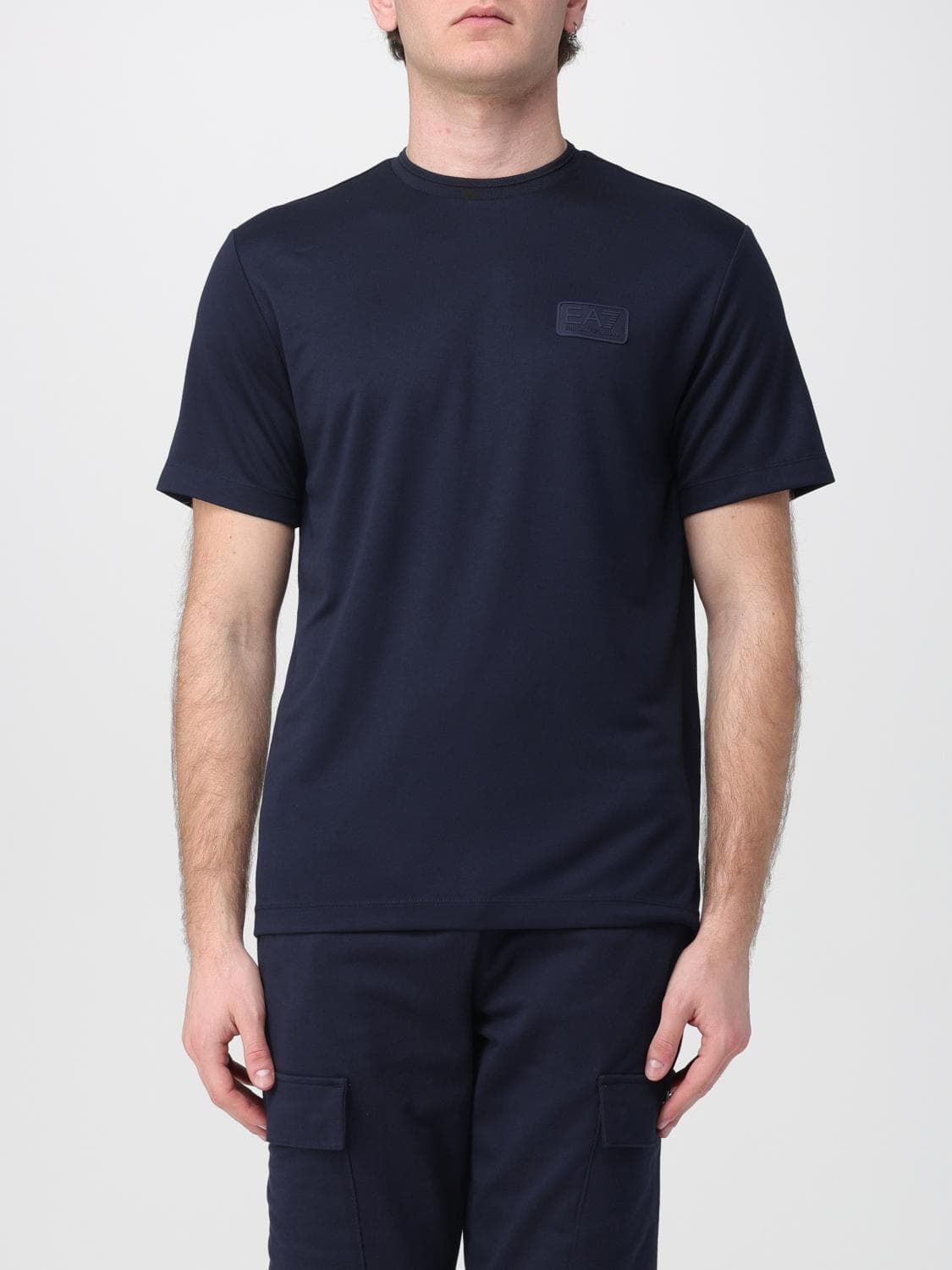 Ea7 Cotton T-Shirt with Logo