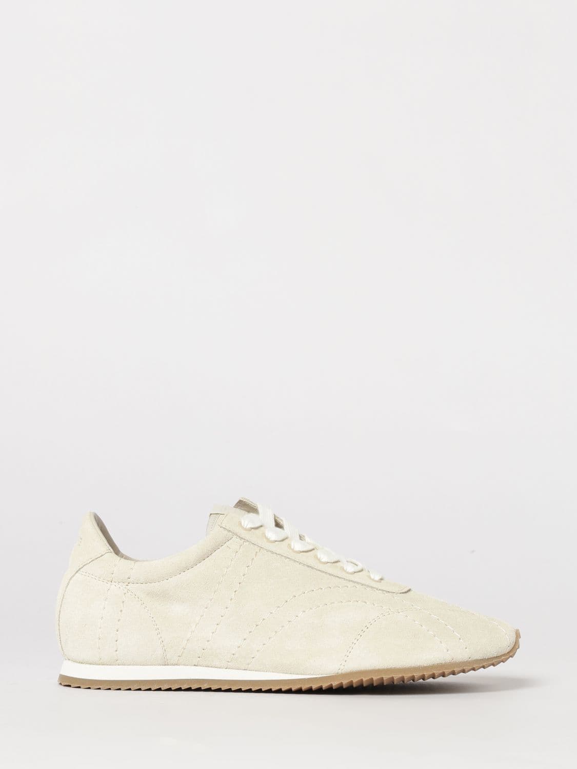 Toteme Flex Quilted Suede Sneakers