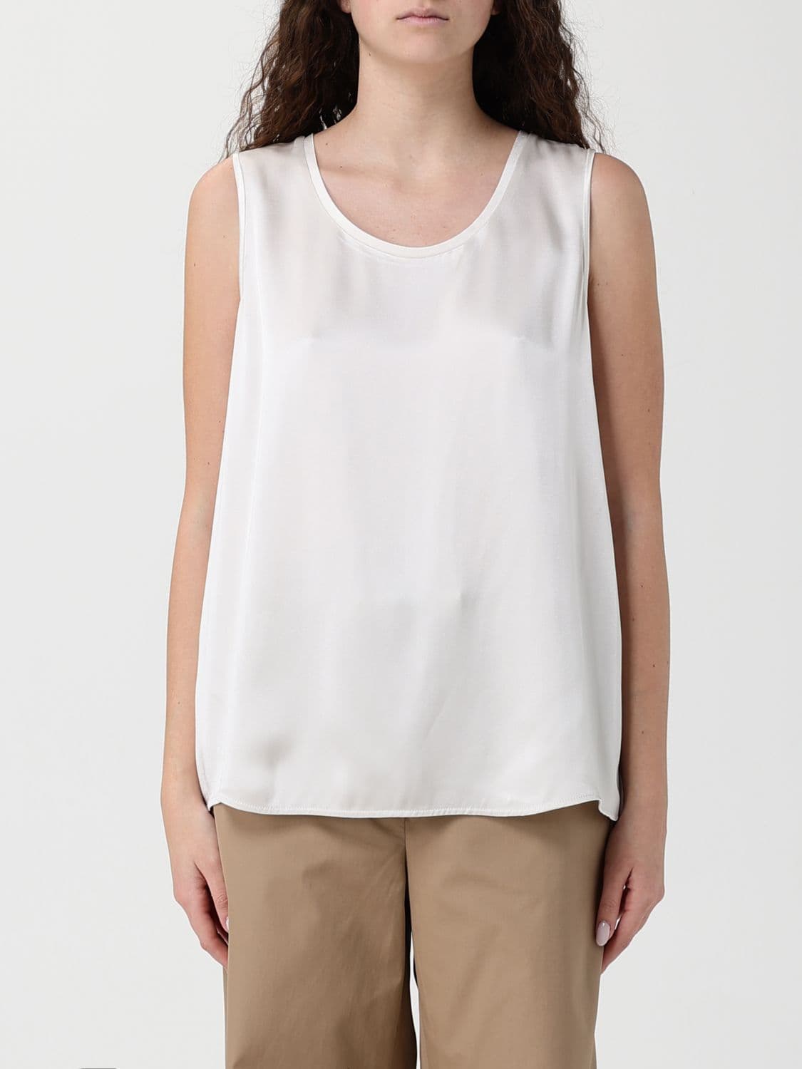 's Max Mara Basic Satin Top