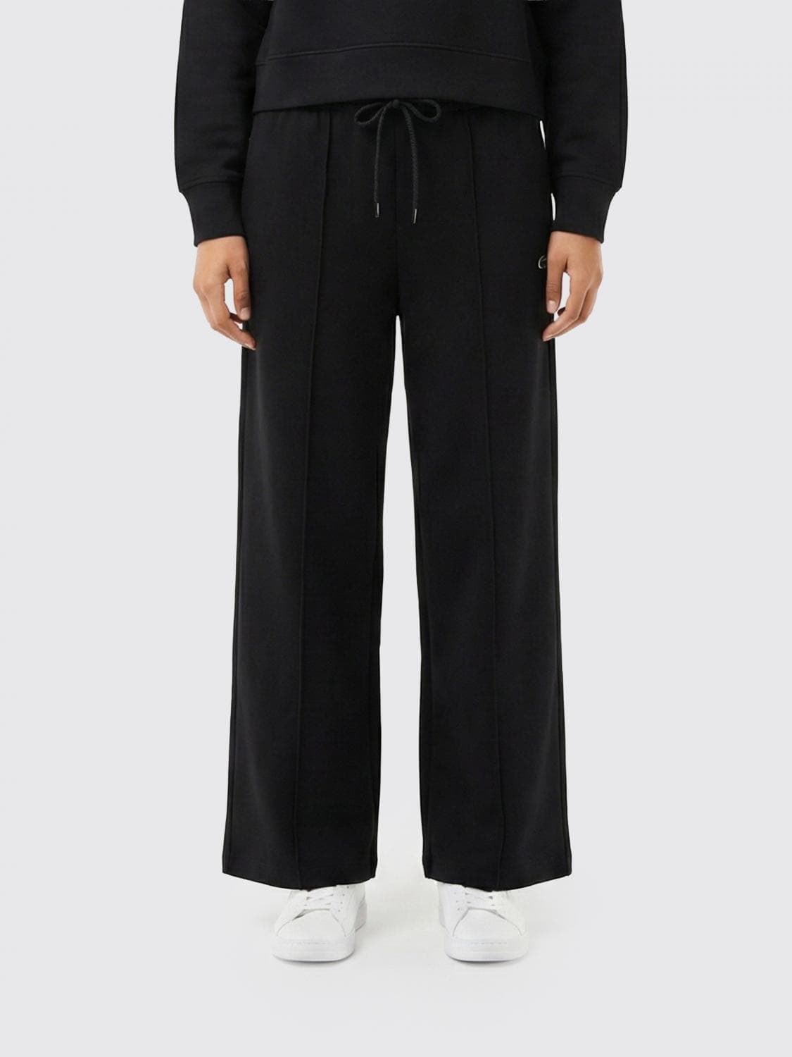 Lacoste Cotton Blend Wide Leg Pants · 36