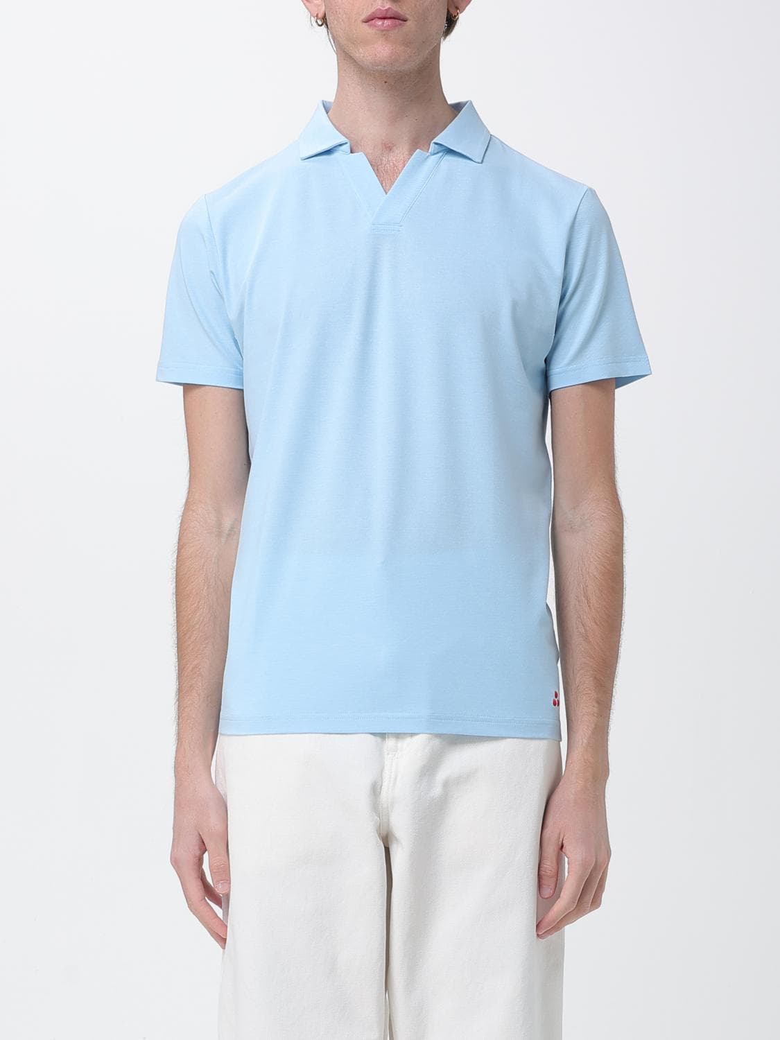 Peuterey Cotton and Silk Blend Polo