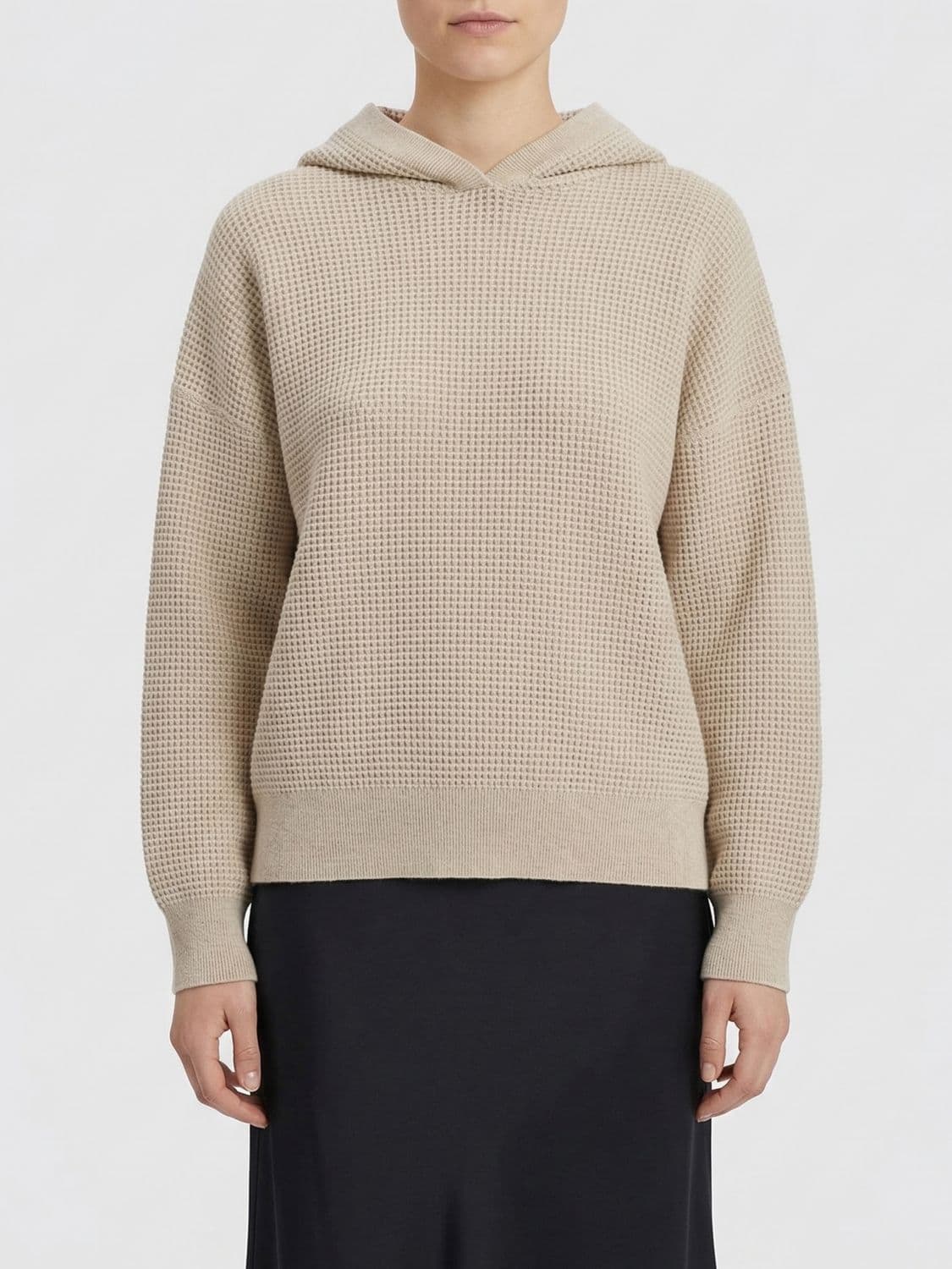 Brunello Cucinelli Cashmere Knit Hooded Sweater · M