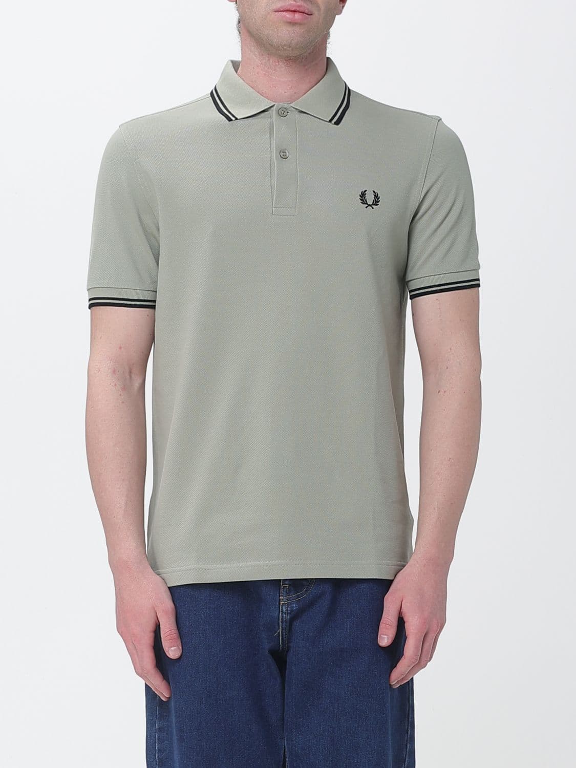 Fred Perry Cotton Polo Shirt with Logo