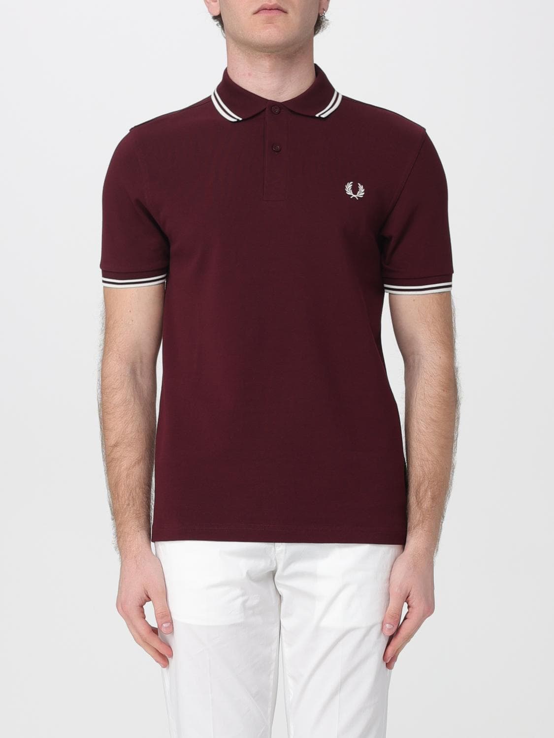 Fred Perry Cotton Polo Shirt with Logo