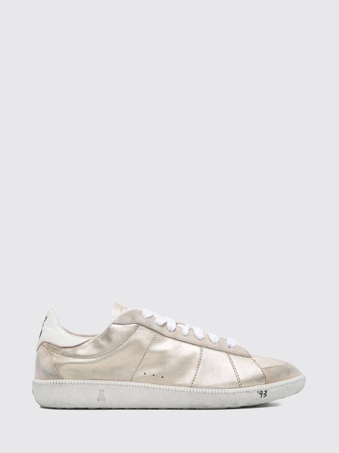 Patrizia Pepe Skin '93 Laminated Leather Used Effect Sneakers