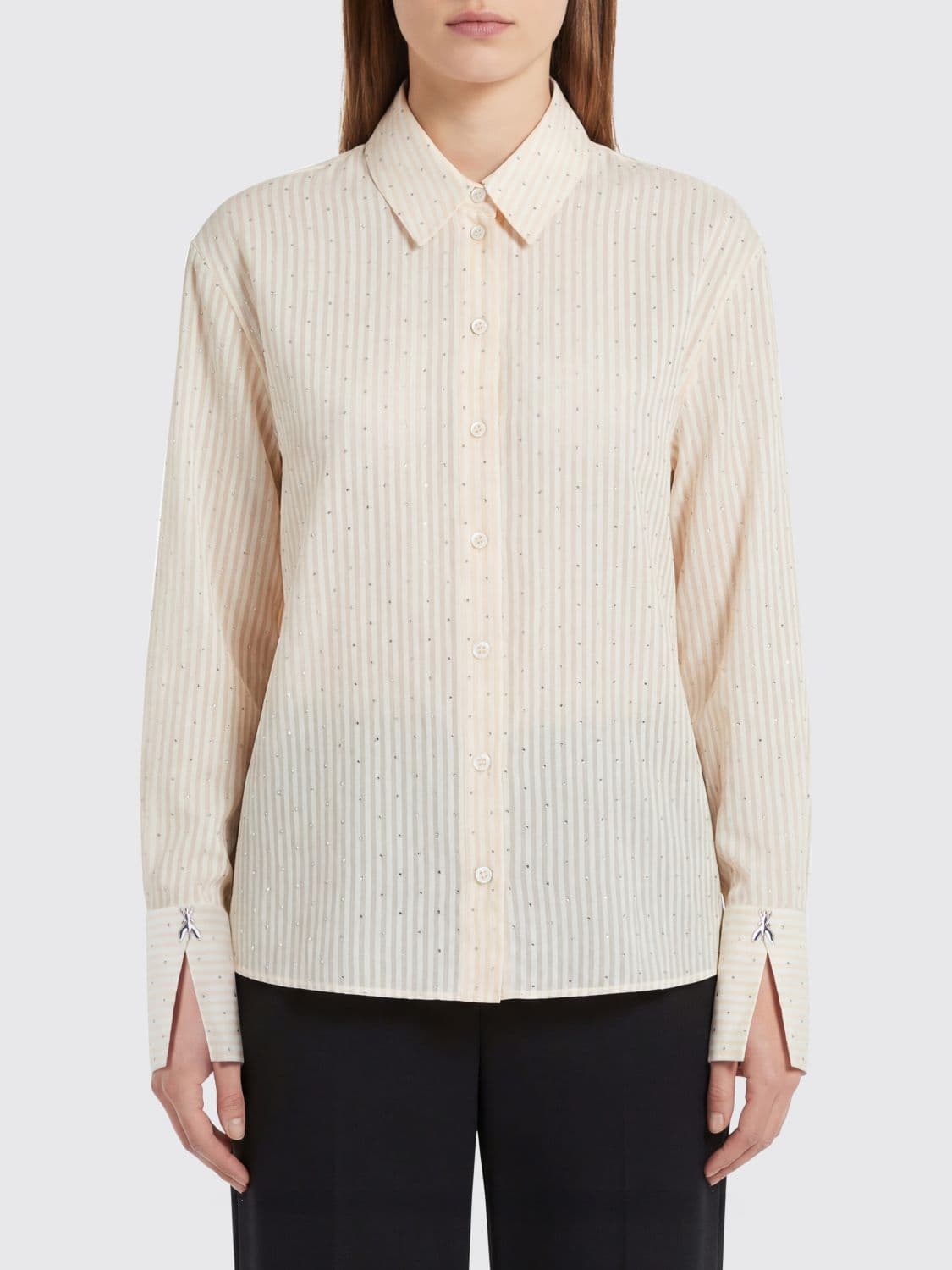 Patrizia Pepe Striped Lyocell T-Shirts