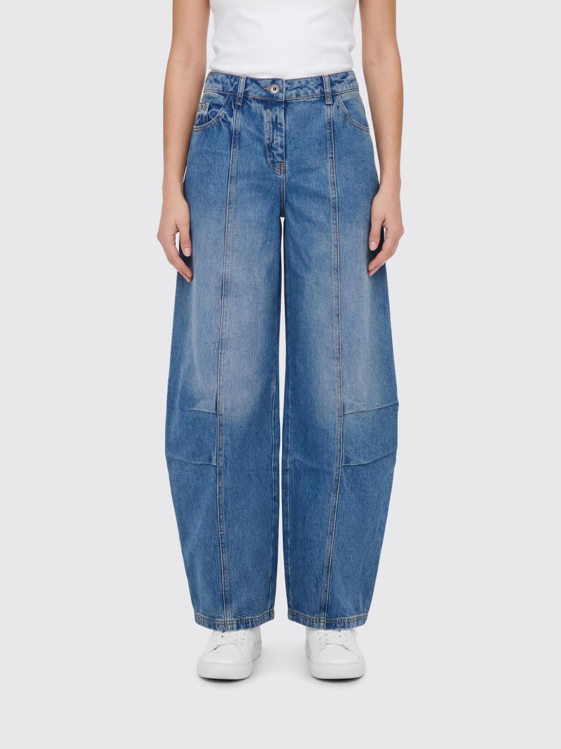 Patrizia Pepe Denim Baggy Trousers